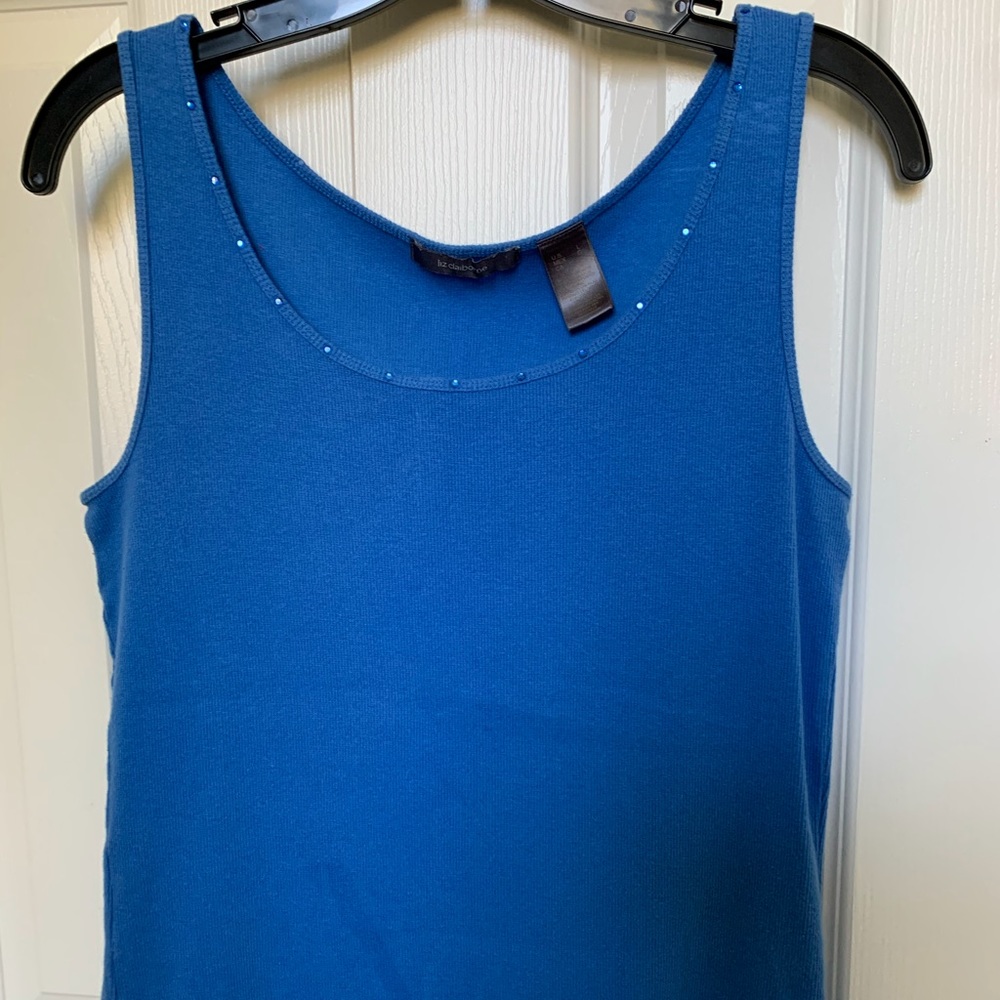 Liz Claiborne Blue Tank Top - sz L
